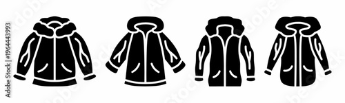 Jacket icon set. Vector symbol. Illustration of jacket. Jacket. Vector illustration. Stock vector.