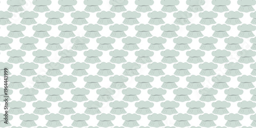 Chef hat seamless pattern for professional kitchen and culinary branding. Culinary pattern