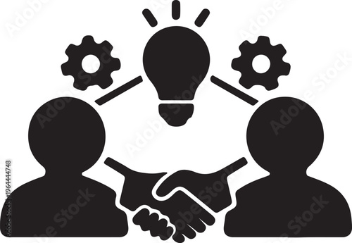 Partnership Icon – Vector Illustration