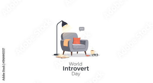 Introvert sitting on a couch alone.
