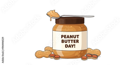 Peanut butter in a jar.