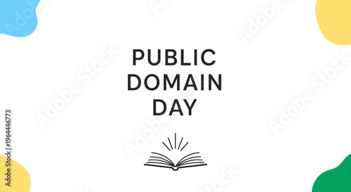 Public Domain Day Book Icon.