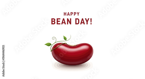 Red heart shaped bean legume vegetable.