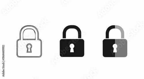 Simple Lock Set Icons