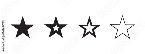 A collection of star icons illustrating different ratings or quality.