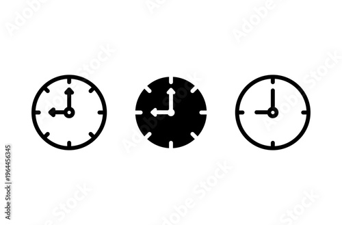 시계 아이콘 세트