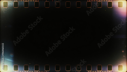 film strip texture with light leaks, abstract background