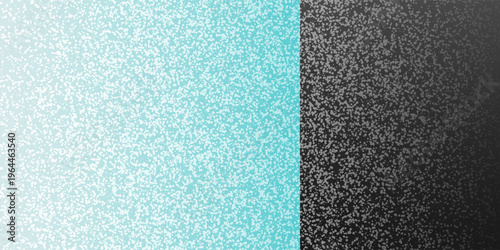 Abstract Black and Turquise Spotted Pattern - Random Placed Spots, Circles of Various Sizes, Grungy Retro Style Texture for Web, Vector Design on Lit Gradient Background