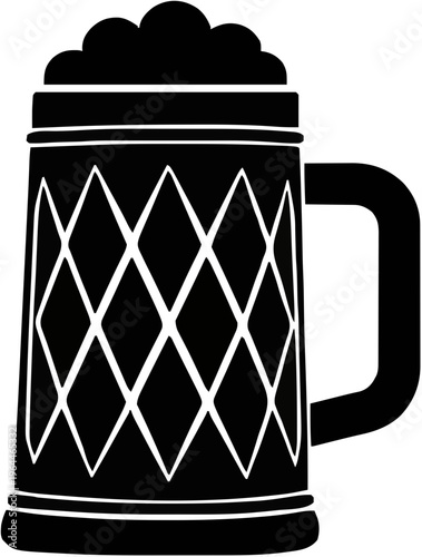 Beer Stein Silhouette – Flat Vector Plotter Cut File