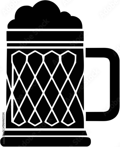 Beer Stein Silhouette – Flat Vector Plotter Cut File