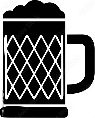 Beer Stein Silhouette – Flat Vector Plotter Cut File