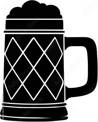 Beer Stein Silhouette – Flat Vector Plotter Cut File
