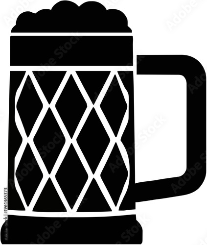 Beer Stein Silhouette – Flat Vector Plotter Cut File
