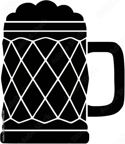 Beer Stein Silhouette – Flat Vector Plotter Cut File