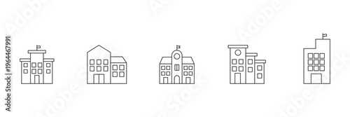 School and Education Filled Icon Set Minimal Solid Vector Collection Featuring Classroom Study Learning Student Teacher and Academic Elements for Web Mobile Apps UI Design and Presentation.