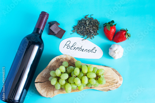 Foto Products containing useful substances and polyphenols in their composition