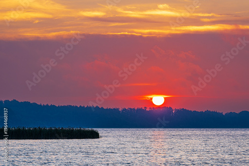 Landschaft mit Sonnenaufgang in Seedorf am Schaalsee