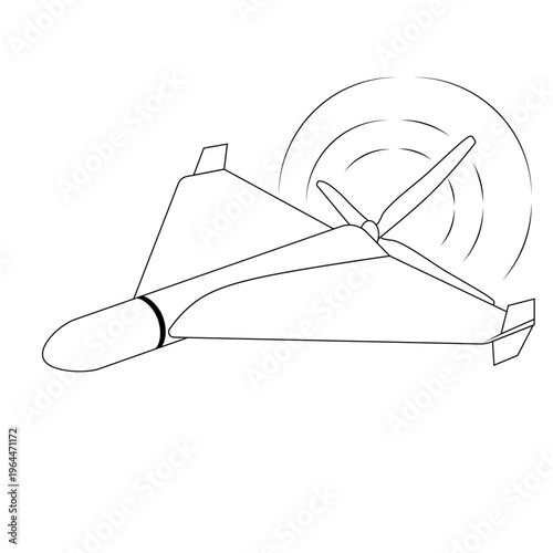 an illustration of drone Iranian Shahed