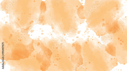 Abstract watercolor background with soft orange and white washes creating a fluid texture
