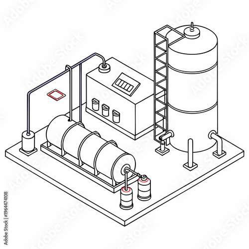 Industrial oil storage and processing facility