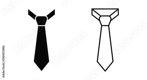 Ties for men fashion accessories black and white Vector