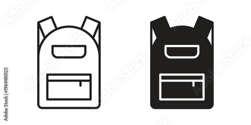 Backpack icons collection vector design illustration isolated. EPS10