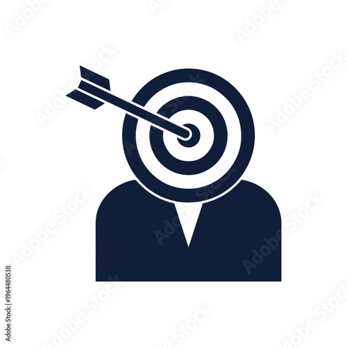 Headhunter Target Icon Vector Design
