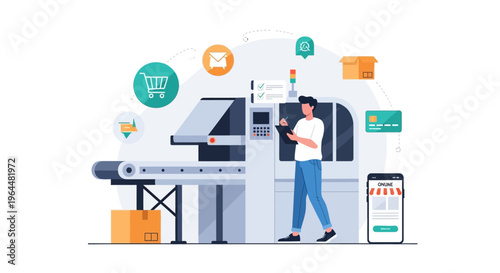 E-commerce Order Fulfillment, Automated Production, and Digital Supply Chain Management