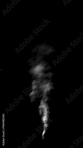 cigarette smoke on black background, billowing smoke on black background