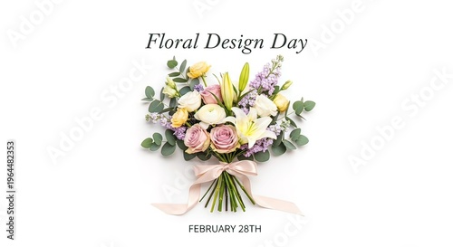 Floral Design Day Celebration Bouquet Flowers.