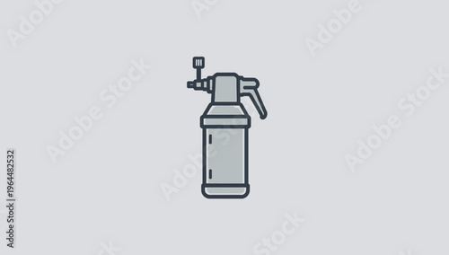 Industrial Blowtorch Icon Vector Illustration Essential Tool for Heating, Welding, and Repair Tasks in Workshops and Construction