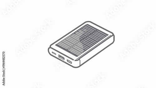 Compact Portable Solar Power Bank with USB Charging Ports, Ideal for Outdoor Adventures and Emergency Preparedness
