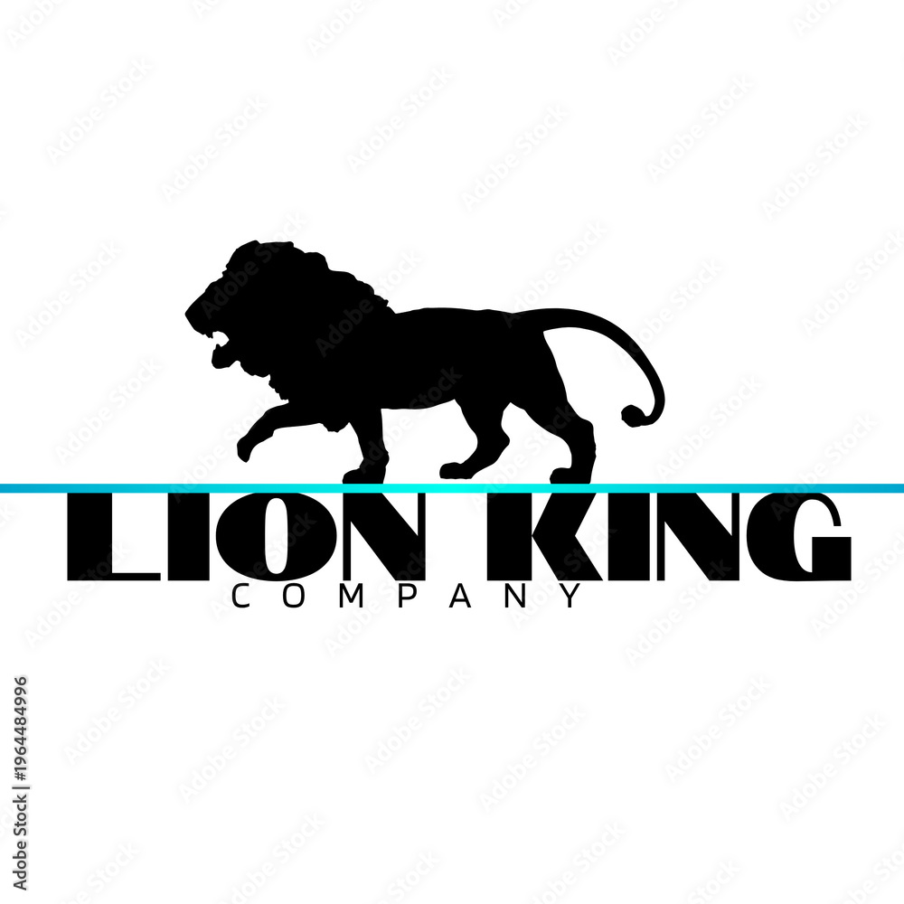 Fototapeta premium lion king company design 