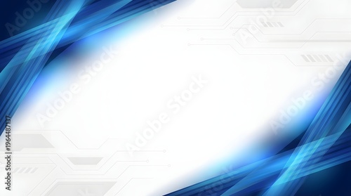 Abstract futuristic background with glowing blue digital lines and circuit board patterns modern technology design