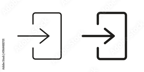 Enter icons collection vector design illustration isolated. EPS10