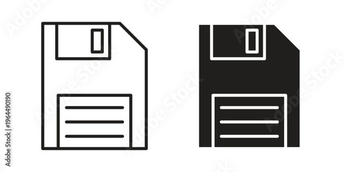 Floppy disk icons collection vector design illustration isolated. EPS10