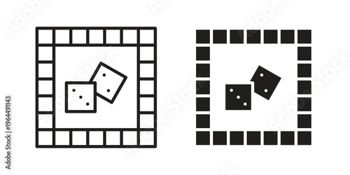 Game board icons collection vector design illustration isolated. EPS10