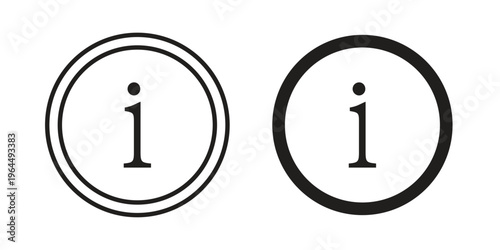 Info icons collection vector design illustration isolated. EPS10