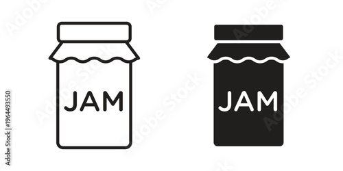 Jam icons collection vector design illustration isolated. EPS10