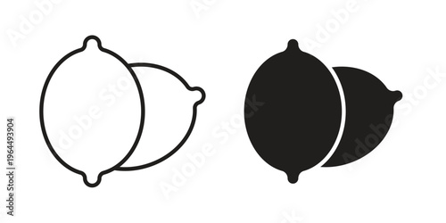 Lemon icons collection vector design illustration isolated. EPS10