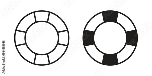 Life buoy icons collection vector design illustration isolated. EPS10