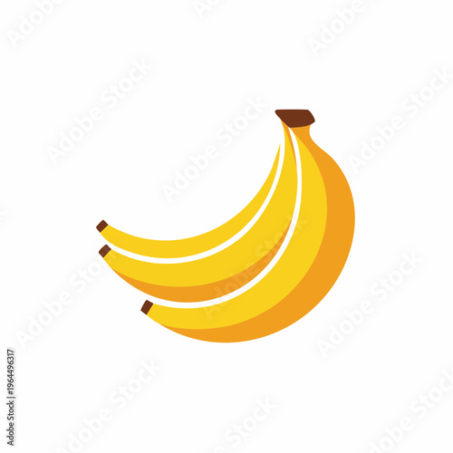 シンプルなバナナのベクターアイコン