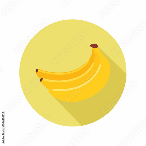 シンプルなバナナのベクターアイコン