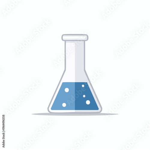 シンプルなビーカーのベクターアイコン（実験器具）