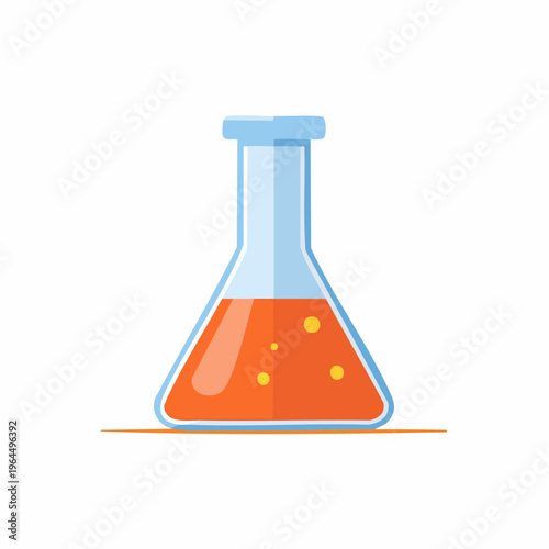 シンプルなビーカーのベクターアイコン（実験器具）
