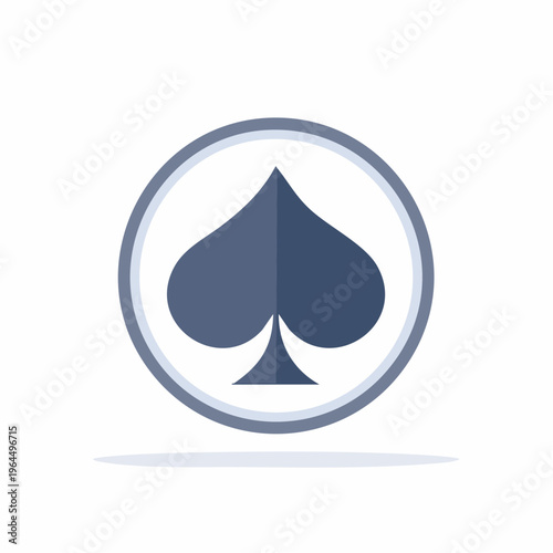 シンプルなトランプのクラブマークのベクターアイコン