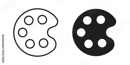 Palette icons collection vector design illustration isolated. EPS10