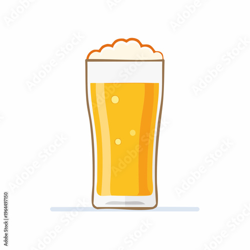シンプルな生ビールのベクターアイコン（お酒）