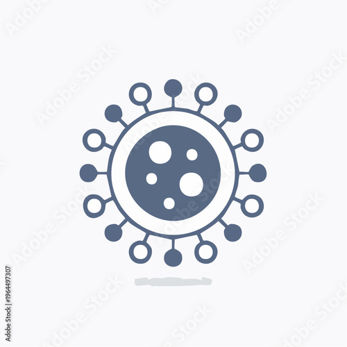 シンプルなヒト細胞のベクターアイコン（生物・医療）