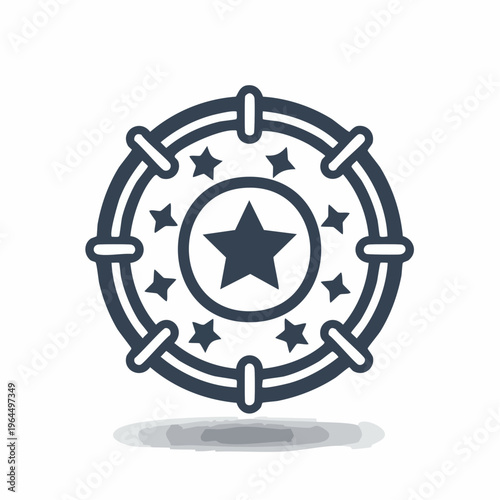 シンプルなジャックポットのベクターアイコン（カジノ・大当たり）